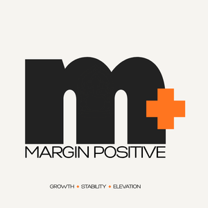 Margin Positive logo: growth, stability, elevation